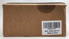 Set of 4 Ethnik Living Skal 11.5oz. Water Glasses Cups