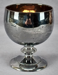 Antique 19th Century British Silver Luster Gold Interior Goblet Circa 1830s B