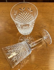 2 Lenox USA Beacon Hill 7.5” Water Goblets Discontinued 1983- 1987 “PERFECT”