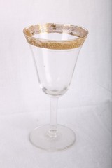 Tiffin Franciscan Rambler Rose Gold Rim Set of 12 Wine Water Goblet Glasses