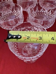 CRISTAL D’ARQUES LONGCHAMP CHAMPAGNE COUPES Set Of 6 FRANCE Exquisite