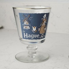 1959 Libbey Int’l World Cities of the World MCM Pedestal Cocktail Glasses Set 5