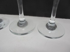 3 Vintage 24k Gold Scroll Wine Glasses