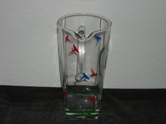 Golf-Themed Glass Martini Pitcher