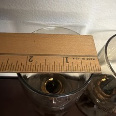 MCM Libbey Tawny Accent Wine Glass Smokey Amber 70s Retro ~ 6 OZ~ SET OF 4 ~