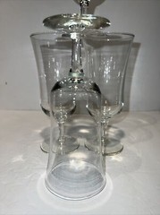 Lot Of 4 Parfait Ice Cream Flutes Glasses 6 4/8″ Grasshoppers