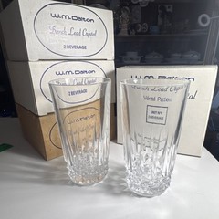 W.M. Dalton French lead crystal beverage glass Vérité Unit N°6 set of 8 France