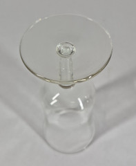 Set 5 Clear Stemmed Wine Glasses Flared Tulip Goblets Small Dessert Cups 1295