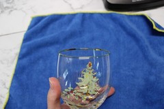 Spode Christmas Tree Wine Glass Tree Motif Gold Rimmed Edge Replacement Glass