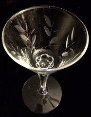 3 Vintage Etched Windswept Liquor Cocktail Libbey Glass Company 4oz 1950’s