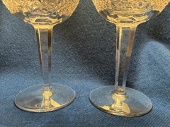 Waterford Crystal Colleen Hock Wine Glass Set of 2, 7 3/8″ Tall, Great Condition