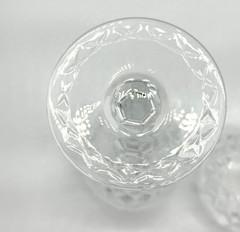 Rogaska Fine Crystal Gallia Slovenia Luxury Wine Glass Goblet Hand Etched 8”