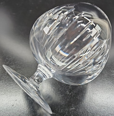 Atlantis Sonnet Brandy Glass Elegant Crystal Clear Cut Etched Bar Drink Stemware