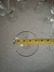 Vintage 1950s Tiffin Montclair Platinum Trim Champagne Glass 5 1/2” Set of 6