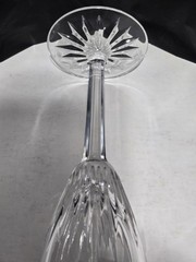 Waterford Crystal Laurel Champagne Flute 9 3/8″ Vintage Fluted Glass Ireland
