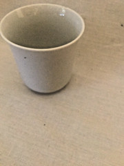 Floral Motif Made in Japan Ceramic Bedside Drinking Glass Tumbler 2.5 inch cup
