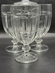 Vintage Set of 4 Libbey Gibraltar Duratuff 16 oz Iced Tea Water Goblets Glasses