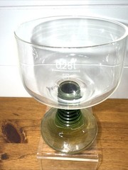 Set 3 Cristal d’Arques Durand Green Beehive Roemer Wine Glass / Goblet MCM