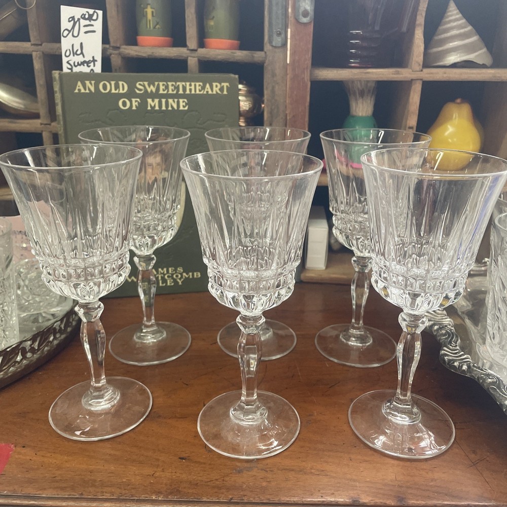 cristal d arques glasses Villeneuve Crystal Wine Water Set 6