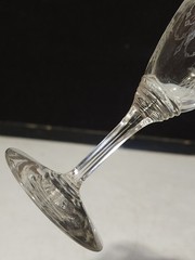 VINTAGE HEISEY Crystal Pied Piper WINE GLASS 6 1/8”