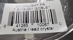 Mikasa Crystal Moonlight Frost Set Of 4 Water Goblets 10 1/8” Clear Frosted Stem