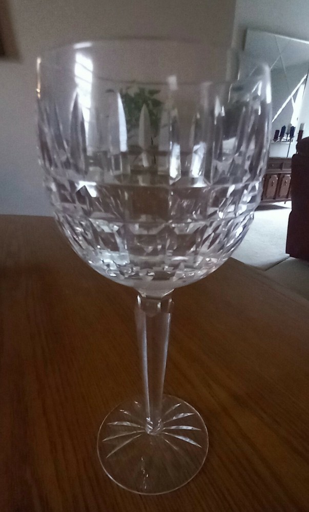 Vintage Waterford Crystal Hock Wine glasses, Glenmore (cut)