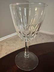 Cristal D’Arque Diamant Wine Goblets Set of 6 Lead Crystal Claret