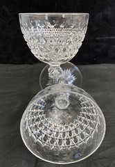 1875 Dorflinger Hob Diamond 5″ Wine Claret