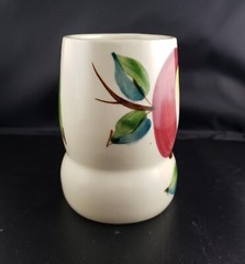 1940’s Purinton Slipware Pottery Hand Painted Apple Series Handled Beer Mug