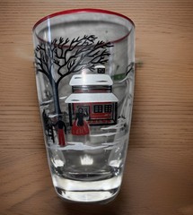 Vintage (3) Libbey Glass Currier & Ives Colonial Christmas Farm Scene Tumblers
