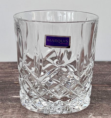 MARQUIS MARKHAM CRYSTAL DOUBLE OLD-FASHIONED TUMBLER GLASS 11 OZ 3.75″ 1 PC NEW