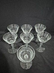 ROCK SHARPE JEFFERSON CHAMPAGNE SHERBET GLASS 323329 LOT OF 7 GLASSES