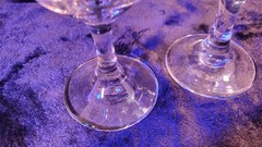 6.25 Inch Crystal Stemware Wine Glasses Set of 2 Crystal Clear