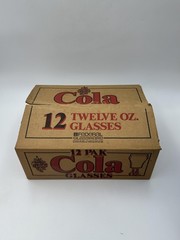 Federal Glassware Cola Tumblers Set Of 10 Clear 12 Oz Retro Barware Vintage