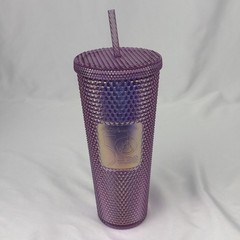 Starbucks Disney World 50th Anniversary Purple Studded Tumbler 24oz Cup New