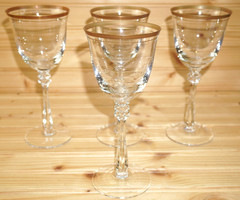 Mikasa Empire Gold Trim (4) Water Goblets, 8 1/4″ (G14)