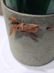 Vintage Italian Bar Glasses W/ Leather Suede Sleeves
