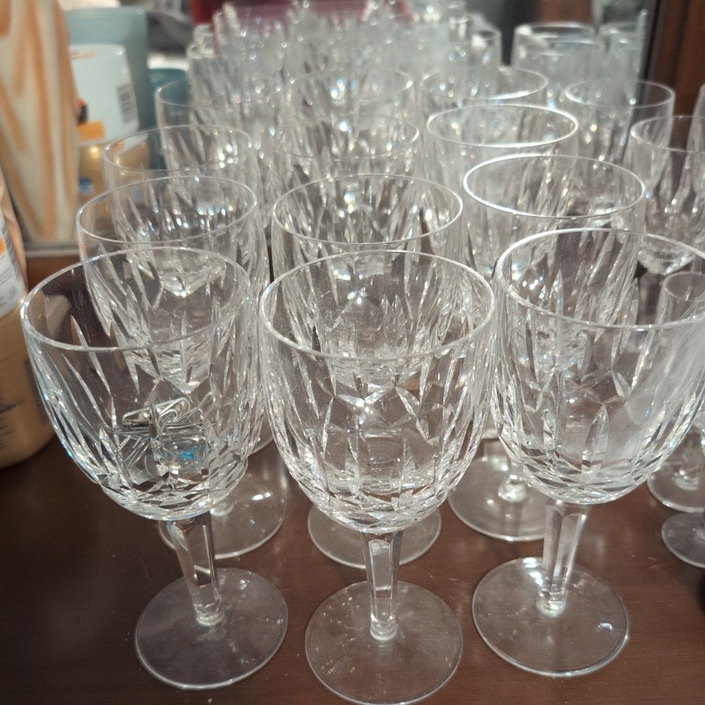 Set Of Waterford Crystal Wine/Water Glasses Glasses ….BALLYMORE Pattern
