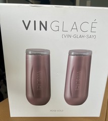 Vinglace Champagne Flute Set of 2 Rose Gold