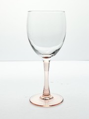 Cristal d’Arques “Rose” 8 Wine/Water All Purpose Glasses 7 1/4” 10oz Pink Stem