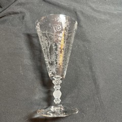 Cambridge Glass DIANE #3122 7 1/4” 12 oz Iced Tea Footed Tumbler Stem Goblet