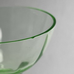 Vintage Uranium Glass Stemware Wine Glass Cocktail Dessert Glass Small 4.5”