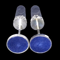 Set of 2 Glass Cylinder Toasting Flutes Set Silver Star Cluster Base Unique