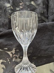 Vintage Mikasa Park Lane 6 3/4″ H Crystal Water Goblet Wine Glasses Set of 4