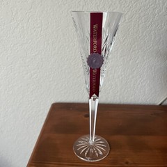WATERFORD CRYSTAL 12 DAYS OF CHRISTMAS PARTRIDGE 10 1/4″ CHAMPAGNE FLUTE -NO BOX