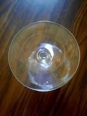 Set Of 2 VTG Saint Louis Crystal Cleo Etched Wine Glasses Pre-1936