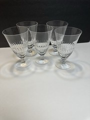 5 Tiffin Silhouette Clear Stem Iced Tea Footed Tumbler/Goblet(s)