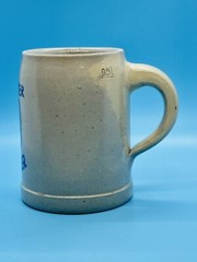 Vintage Nordstetter Mailer Bier German Beer Mug Marked M R Salt Glazed 0.5L