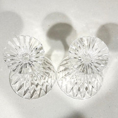 2 Mikasa Park Lane Martini Cocktail Margarita Crystal Glass Retired Barware