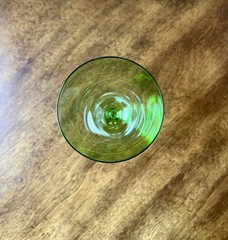 Lenox GEMS Green & Blue Wine Glasses Fine Crystal Jewel Tone Tall Stem Set Of 2